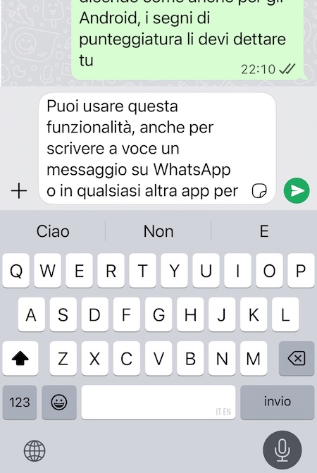 Come dettare al telefono su iPhone
